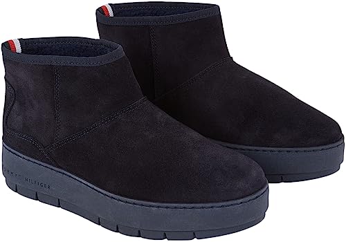 Tommy Hilfiger Damen COOL Suede Snowboot FW0FW07662 Niedrige Stiefel, Blau (Space Blue), 37 EU Tommy Hilfiger Damen COOL Suede Snowboot FW0FW07662 Niedrige Stiefel, Blau (Space Blue), 37 EU von Tommy Hilfiger