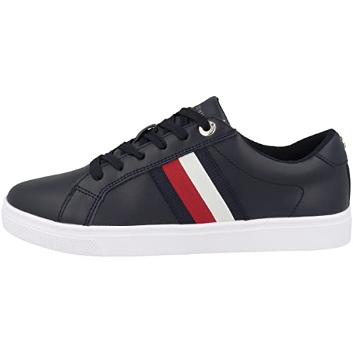 Tommy Hilfiger Damen Corp Webbing FW0FW06721 Cupsole Sneaker, Blau (Desert Sky), 40 EU von Tommy Hilfiger