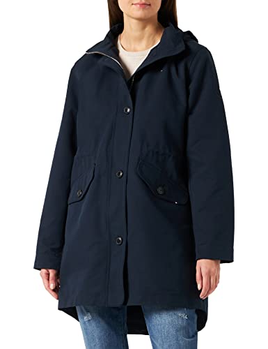 Tommy Hilfiger Damen Parka Cotton Blend Parka Winter, Blau (Desert Sky), S von Tommy Hilfiger