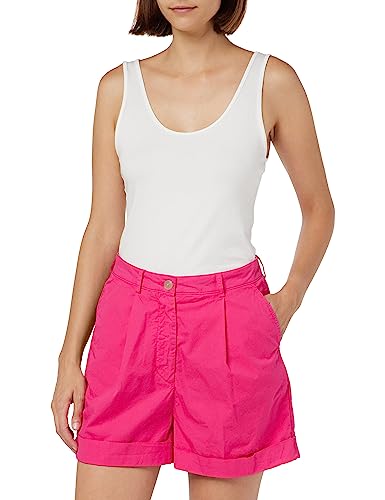 Tommy Hilfiger Damen Shorts Cotton Kurz, Rosa (Bright Cerise Pink), 38 von Tommy Hilfiger