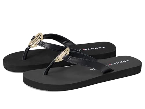 Tommy Hilfiger Damen Crelina Flip-Flop, Schwarz, 37.5 EU von Tommy Hilfiger