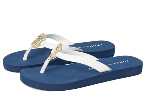 Tommy Hilfiger Damen Crelina Flip-Flop, Weiss/opulenter Garten, 37.5 EU von Tommy Hilfiger