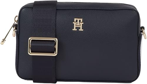 Tommy Hilfiger Damen Crossbody Bag Tasche Essential Camera Bag Corp Mittelgroß, Mehrfarbig (Space Blue), Onesize von Tommy Hilfiger