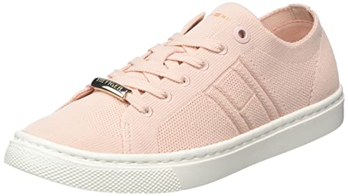 Tommy Hilfiger Damen Cupsole Sneaker Schuhe, Rosa (Sepia Pink), 37 EU von Tommy Hilfiger