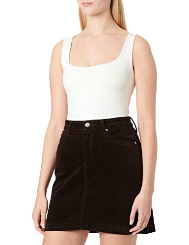 Tommy Hilfiger Damen DNM Mini Skirt HW Cord CLR WW0WW36373 Jeansröcke, Braun (Chocolate), 38 von Tommy Hilfiger