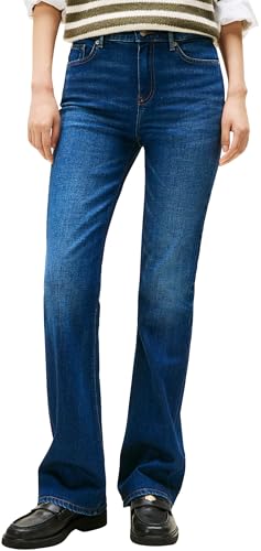 Tommy Hilfiger Damen Jeans Hose New Doreen Bootcut Mid Waist, Blau (New Doreen), 25W/34L von Tommy Hilfiger