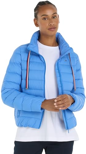 Tommy Hilfiger Damen Daunenjacke Packable Padded Jacket Winter, Blau (Blue Spell), L von Tommy Hilfiger