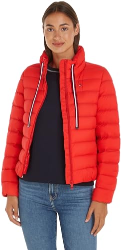 Tommy Hilfiger Damen Daunenjacke Packable Padded Jacket Winter, Rot (Fierce Red), XXXL von Tommy Hilfiger