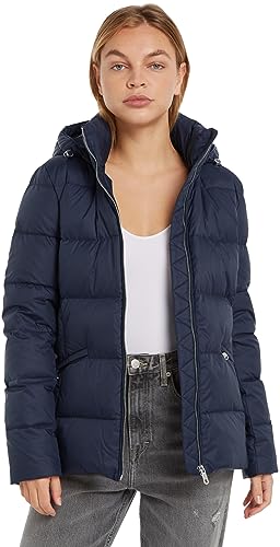 Tommy Hilfiger Damen Daunenjacke Recycled Down Jacket Winter, Blau (Desert Sky), XS von Tommy Hilfiger