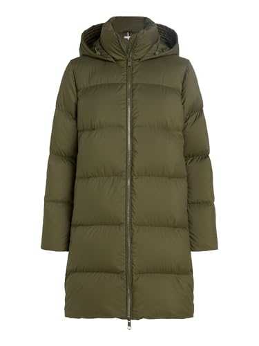 Tommy Hilfiger Damen Daunenmantel Down Casual Coat Winter, Mehrfarbig (Army Green), XXS von Tommy Hilfiger