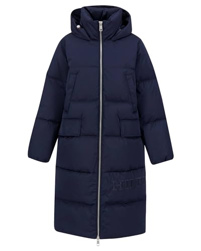 Tommy Hilfiger SATEEN HOODED DOWN MAXI, blau(blue), Gr. M von Tommy Hilfiger