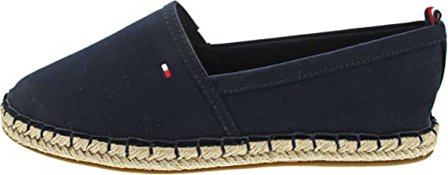 Tommy Hilfiger Damen Espadrilles Basic Tommy Flat Stoffschuhe, Blau (Desert Sky), 40 EU von Tommy Hilfiger