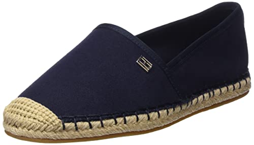 Tommy Hilfiger Damen Espadrilles Essential Stoffschuhe, Blau (Space Blue), 37 von Tommy Hilfiger