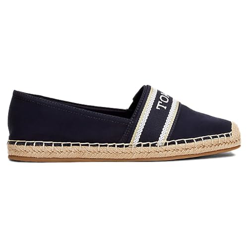 Tommy Hilfiger Damen Espadrilles Stoffschuhe, Blau (Space Blue), 40 von Tommy Hilfiger