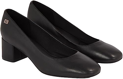 Tommy Hilfiger Damen Pumps Essential Midheel Blocky Schuhe, Schwarz (Black), 37 von Tommy Hilfiger