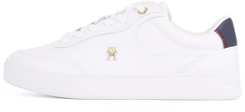 Tommy Hilfiger Damen Court Sneaker Essential Chic Elegant, Weiß (White), 39 Tommy Hilfiger Damen Court Sneaker Essential Chic Elegant, Weiß (White), 39 von Tommy Hilfiger