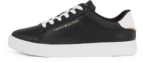 Tommy Hilfiger Damen Court Sneaker Essential Low Top, Schwarz (Black), 38 Tommy Hilfiger Damen Court Sneaker Essential Low Top, Schwarz (Black), 38 von Tommy Hilfiger
