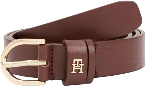 Tommy Hilfiger Damen Gürtel Essential Effortless 2,5 cm Ledergürtel, Braun (Rich Walnut), 95 cm von Tommy Hilfiger