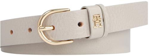 Tommy Hilfiger Damen Essential Effortless 2.5 Gold AW0AW16798 Fester Gürtel, Beige (Classic Beige), 100 von Tommy Hilfiger