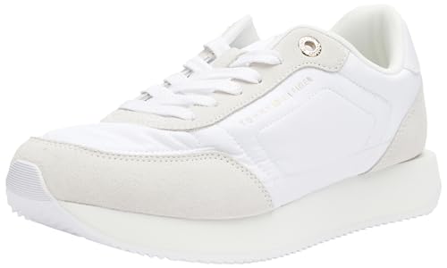 Tommy Hilfiger Damen Runner Sneaker Sportschuhe, (White), 37 von Tommy Hilfiger