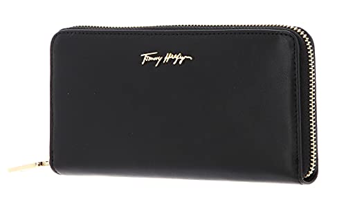 Tommy Hilfiger Damen Essential Leather LRG ZA AW0AW10498 Geldbörsen, Schwarz (Black) von Tommy Hilfiger
