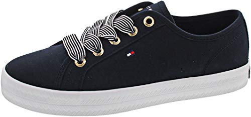 Tommy Hilfiger Damen Essential Nautical Sneaker, Blau (Desert Sky Dw5) von Tommy Hilfiger