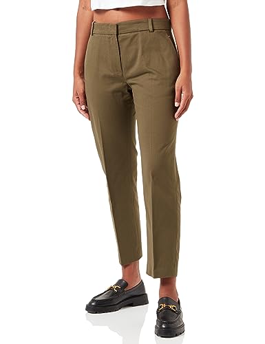 Tommy Hilfiger Damen Essential Slim Straight CO Chino WW0WW39866 Gewebte Hosen, Khaki (Army Green), 34 von Tommy Hilfiger