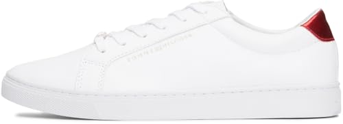 Tommy Hilfiger Damen Cupsole Sneaker Essential Schuhe, Mehrfarbig (Red/White/Blue), 38 von Tommy Hilfiger