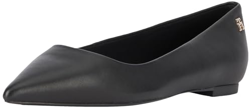 Tommy Hilfiger Damen Ballerinas Essential Pointed Ballerina Elegant, Schwarz (Black), 36 EU von Tommy Hilfiger