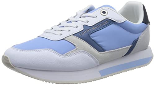 Tommy Hilfiger Damen Runner Sneaker Essential TH Runner Sportschuhe, Blau (Vessel Blue), 37 EU von Tommy Hilfiger