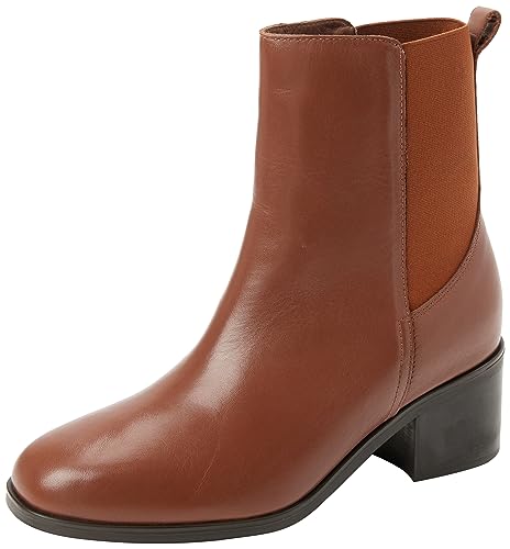 Tommy Hilfiger Damen Essential Chelsea Boot FW0FW07516 Mittelhohe Stiefel, Braun (Natural Cognac), 36 EU von Tommy Hilfiger