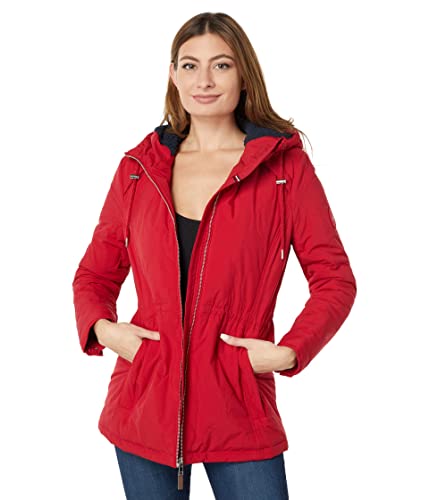 Tommy Hilfiger Onion Quilt-Jacke mit Sherpa-Besatz, purpurrot, M von Tommy Hilfiger