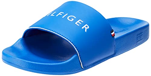 Tommy Hilfiger Damen Badeschuhe Feminine Seasonal Slide Badelatschen, Blau (Ultra Blue), 38 von Tommy Hilfiger