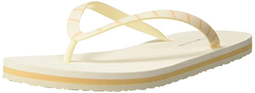 Tommy Hilfiger Damen Flip Flops Tommy Essential Beach Sandal Badeschuhe, Elfenbein (Feather White), 42 EU von Tommy Hilfiger