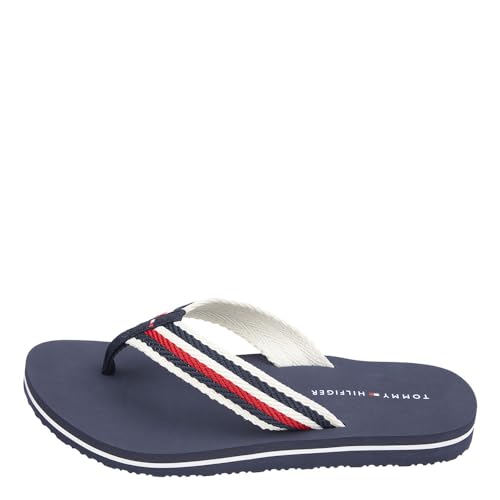 Tommy Hilfiger Damen Flip Flops Tommy Essential Comfort Sandal Badeschuhe, Blau (Space Blue), 38 EU von Tommy Hilfiger