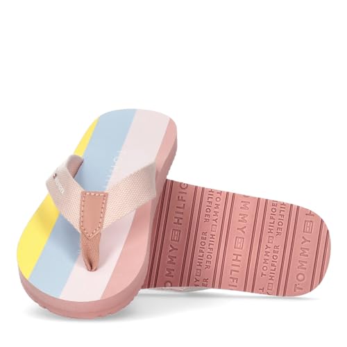 Tommy Hilfiger Damen Flip Flops Tommy Loves NY Beach Sandal Badeschuhe, Farbe:Rosa, Schuhe NEU:EU 35 von Tommy Hilfiger