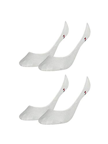 Tommy Hilfiger Damen Footie Invisible I perfekte Füßlinge für flache Schuhe im 4er Pack I white (300) in Größe 35-38 von Tommy Hilfiger