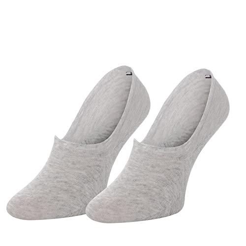 Tommy Hilfiger Damen Footie Socken, Grau, 35/38 (2er Pack) von Tommy Hilfiger