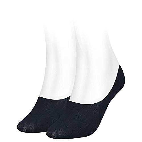 Tommy Hilfiger Damen Footie Socken, Marineblau, 35/38 (2er Pack) von Tommy Hilfiger