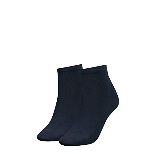Tommy Hilfiger Damen TH WOMEN CASUAL SHORT SOCK 2P Freizeitsocken,2er Pack|#2per pack Blau (midnight 563),35/38 von Tommy Hilfiger