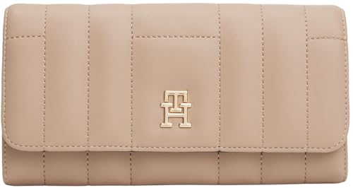 Tommy Hilfiger Damen Geldbörse Feminine Flap Groß, Beige (Coastal Taupe), Einheitsgröße von Tommy Hilfiger