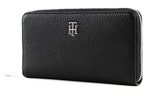 Tommy Hilfiger Damen Geldbörse Portemonnaies TH Essence L Zip Schwarz AW0AW08902 von Tommy Hilfiger