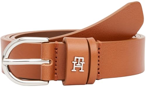 Tommy Hilfiger Damen Gürtel Essential Effortless 2,5 cm Ledergürtel, Braun (Cognac), 100 cm von Tommy Hilfiger