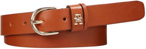 Tommy Hilfiger Damen Gürtel Essential Effortless 2.5 Ledergürtel, Braun (Tan), 100 cm von Tommy Hilfiger