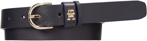 Tommy Hilfiger Damen Gürtel Essential Effortless 2.5 Ledergürtel, Mehrfarbig (Space Blue), 135 von Tommy Hilfiger