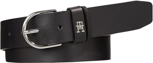 Tommy Hilfiger Damen Gürtel Essential Effortless 3.5 Ledergürtel, Schwarz (Black), 115 von Tommy Hilfiger