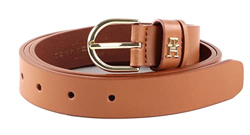 Tommy Hilfiger Damen Gürtel TH Timeless 2.5 Ledergürtel, Braun (Cognac), 125 von Tommy Hilfiger