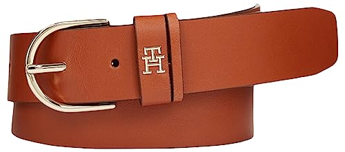 Tommy Hilfiger Damen Gürtel Timeless 3,5 cm Ledergürtel, Braun (Natural Cognac), 70 von Tommy Hilfiger