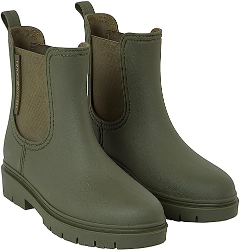 Tommy Hilfiger Damen Gummistiefel Essential Rainbootie Halbhoch, Grün (Army Green), 36 von Tommy Hilfiger