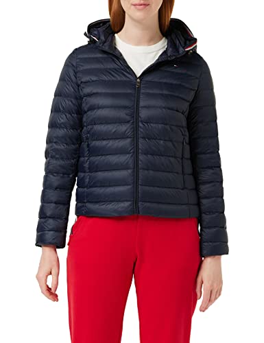 Tommy Hilfiger Damen Daunenjacke Heritage LW Down Jacket Leicht, Blau (Desert Sky), M von Tommy Hilfiger